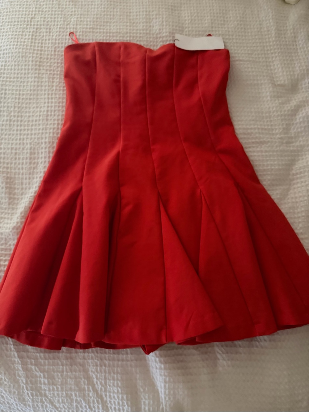 Zara Red Circle Skater Skirt